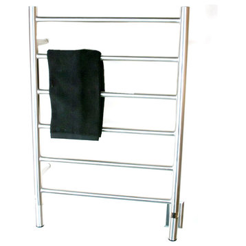 Jeeves Model J-Straight 6-Bar Hardwired Electric Towel Warmer, Brushed