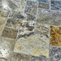 Mocha Onyx Travertine Roman Pattern - Wall And Floor Tile