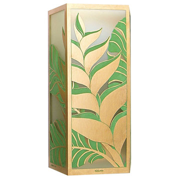 Heliconia Sconce 22" Patina Finish, Right