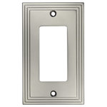 Cosmas - Cosmas 25000-SN Satin Nickel Single GFCI / Decora Wall Plate - Finish: Satin Nickel