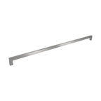 Celeste Square Bar Pull Cabinet Handle Brushed Nickel Stainless 12mm, 18"
