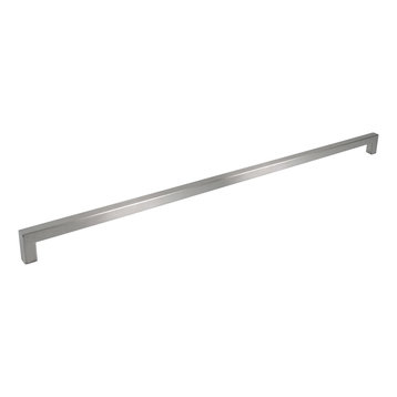 Celeste Square Bar Pull Cabinet Handle Brushed Nickel Stainless 12mm, 18"