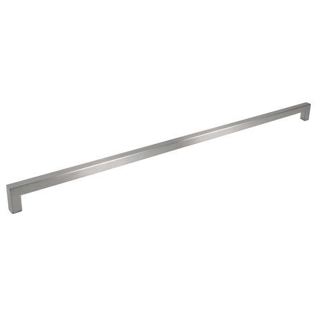 Celeste Square Bar Pull Cabinet Handle Brushed Nickel Stainless 12mm, 18"