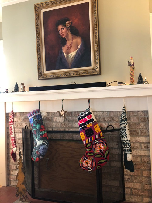 brick behind fireplace wall??