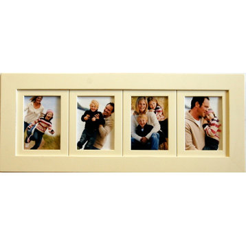Collage Picture Frame 4-Opening Ivory Frame, 5x7