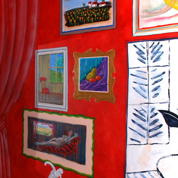 The "Red Studio" Powder room