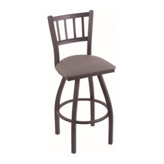 Holland Bar Stool Company - 810 Contessa 25" Counter Stool, Pewter, Allante Medium Grey Seat, 360 swivel - Bar Stools and Counter Stools