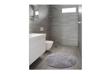 Exemple d'une salle de bain tendance.