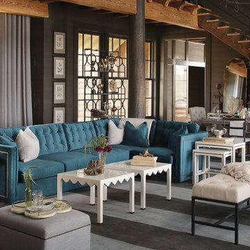 Gabby 10 Distinctive: Family Room open concept with sectional sofa