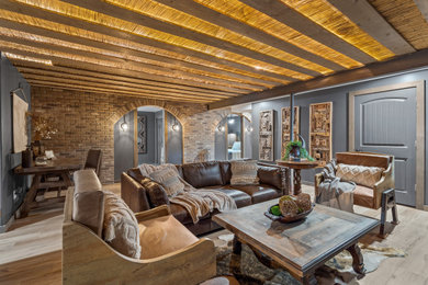 Rustic living room in Kansas City.