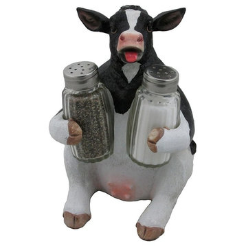 Holstein Cow Salt and Pepper Shaker 3-Piece Set