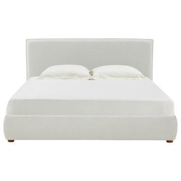 Safavieh Couture Callahan Boucle Bed, Ivory, King