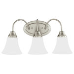 Generation Lighting Collection - Sea Gull Lighting 3-Light Holman Sconce, Brushed Nickel - Blubs Not Included