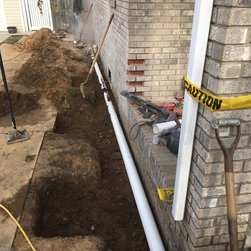 Foundation repair. sinking footer, installing new drain tile and tuck pointing a - Products