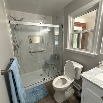 Modern Bathroom Remodel with Walk-In Shower & Updated Finishes