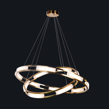 New modern ring design gold chandelier for living room, dining room, bedroom, 25.6*33.5"