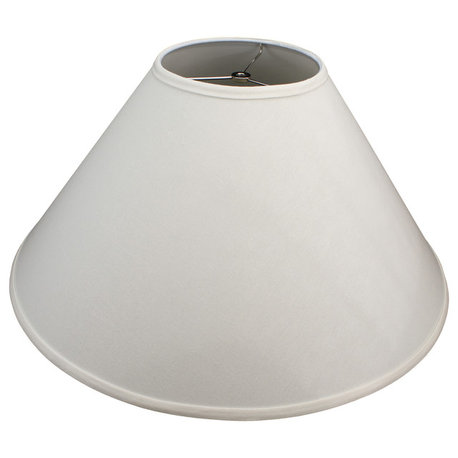 Fenchel Shades, 8"x24"x14" Spider Attachment Empire Lamp Shade, Linen Cream
