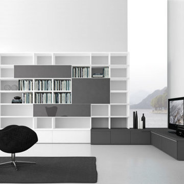 Comp. 319 Corner Base Wall Unit by Presotto, Italy