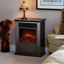 Real Flame Barrington Dark Walnut Electric Fireplace - Indoor Fireplaces