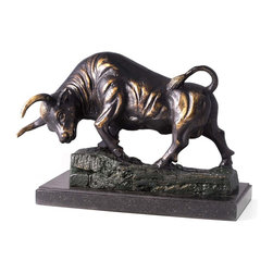 Limited Edition Conquering Bull Sculpture - Sculptures