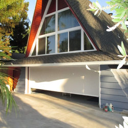 Motorized Power Screen Installed on Garage Door - Products