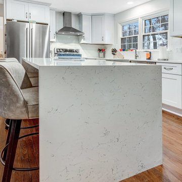 Transitional White Kitchen Remodel Woodbridge, VA