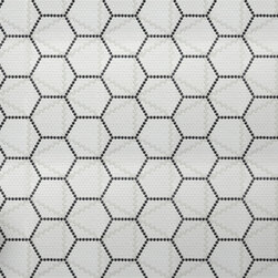 Geo 2 Hex Mesh Glass Tile - Tile