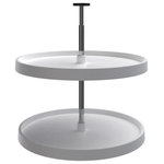Rev-A-Shelf - Polymer Full-Circle 2-Shelf Lazy Susans for Base Cabinets, White, 24"W - Rev-A-Shelf's polymer lazy susans are revered as the best on the market.  Whether you are replacing an old unit or just adding a lazy susans to your corner cabinet. You will not be disappointed with the high quality design and the durable rotating hardware that makes installation simple.