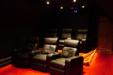 Contemporary home cinema in Other.