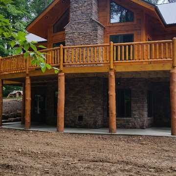 Front Exterior - Heavy Timber Porch