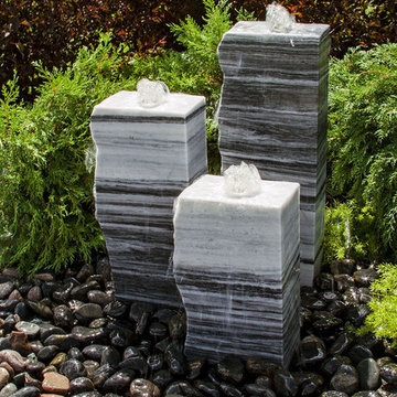Real Stone Artisan Triple Fountains