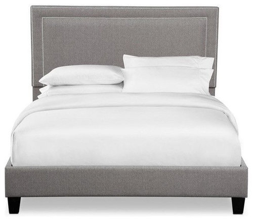 Cream Or Grey Upholstered Headboard, How To Change Color Of Fabric Headboard