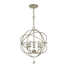 Solaris 5 Light Olde Silver Mini Chandelier
