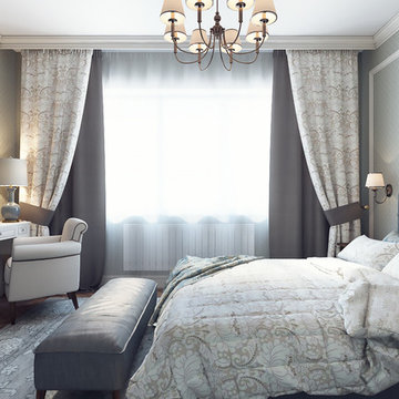 Interior design in residential complex "Chocolate"
