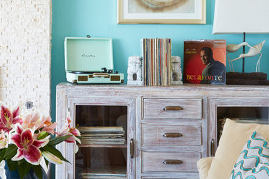 Inspiration for a transitional living room remodel in Other
