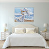 "Beach Winds" Hand Painted Canvas Art, 48"x36" - Wrapped Canvas Painting
