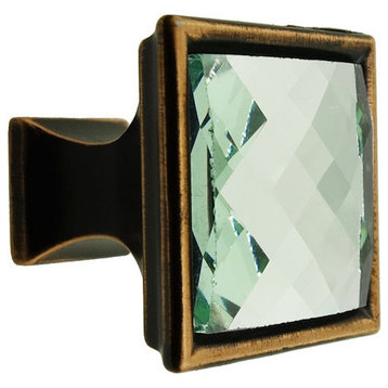 MultiFaceted Silver Snow Oil Rubbed Bronze Madison Classic Knob