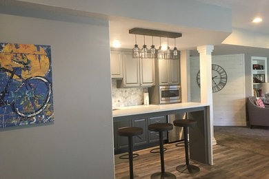 Basement - contemporary basement idea in Other
