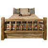 Homestead Collection Queen Bed With Storage, Stain/Lacquer Finish