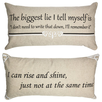 Funny Birthday Aging Double Sided Linen Pillow