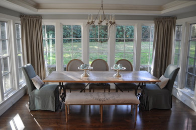 Dining room - traditional dining room idea in Boston