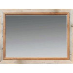 My Barnwood Frames - Rustic Mirror, Hobble Creek Style Barnwood With Alder Overlay, 24x30 - Rustic Mirror - Barnwood Mirror with Alder Accents
