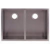 Hand Crafted Undermount Stainless Steel Double Bowl Kitchen Sink