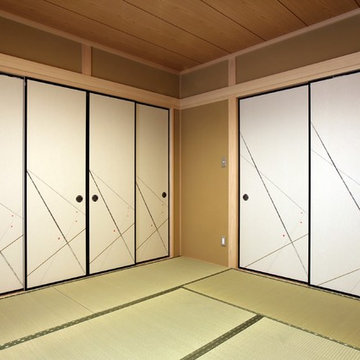 暮らしを育むインナーガレージと土間のある和モダンコートハウス