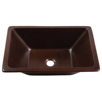 Hawking Copper 20" Rectangular Dual Flex Bath Sink with Ashfield Faucet Kit