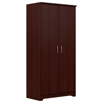 Bowery Hill Tall Bathroom Cabinet in Harvest Cherry - Engineered Wood