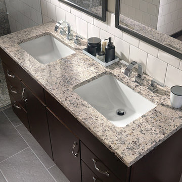 Fiske Bathroom in Twilight on Maple