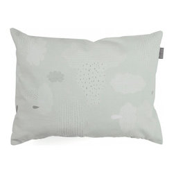 Pitter Patter Mint Boudoir Pillow - Bedding