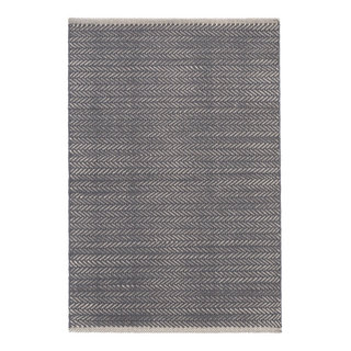 Herringbone Shale Woven Cotton Rug, 2'x3' - Transitional - Area Rugs ...