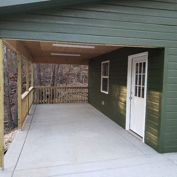 Two Car Garage with carport